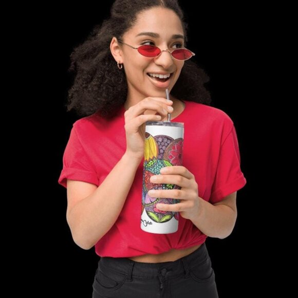 Claudette Tumbler by Momma Balisti - 20oz Stainless Steel Tumbler @MommaBalisti - Picture 3 of 4